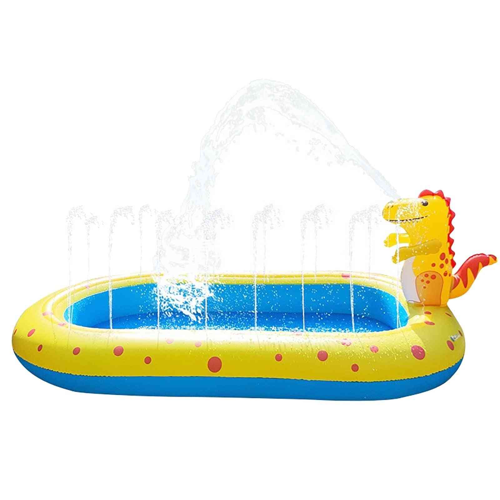 Kids Inflatable Pool, Fountain Watering Mat Circle For Bathing, Aquapark Summer Swim Float Water Fun