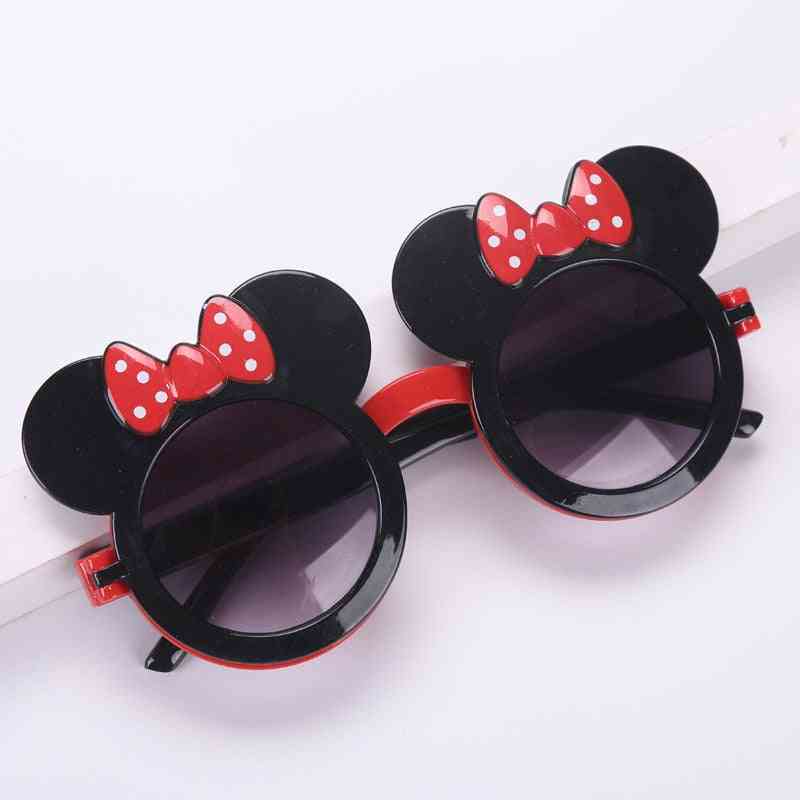 Cartoon Sunglasses Flip Cute Red Bow Travel Children Sun Visor Glasses Frames