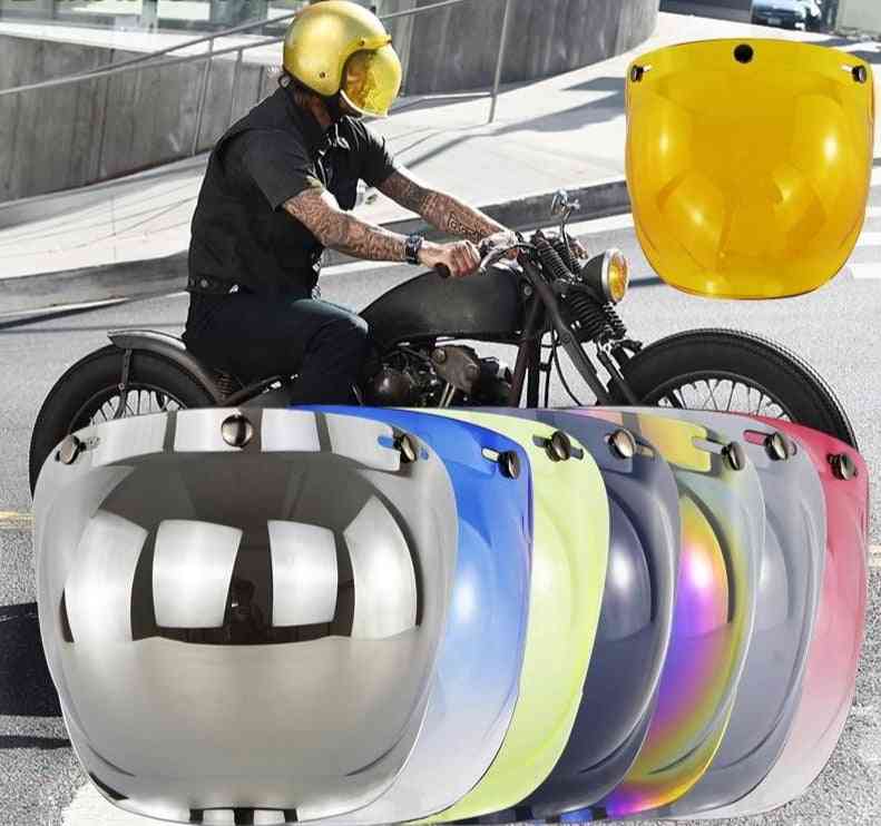 Motorcycle Helmet Bubble Visor Flip