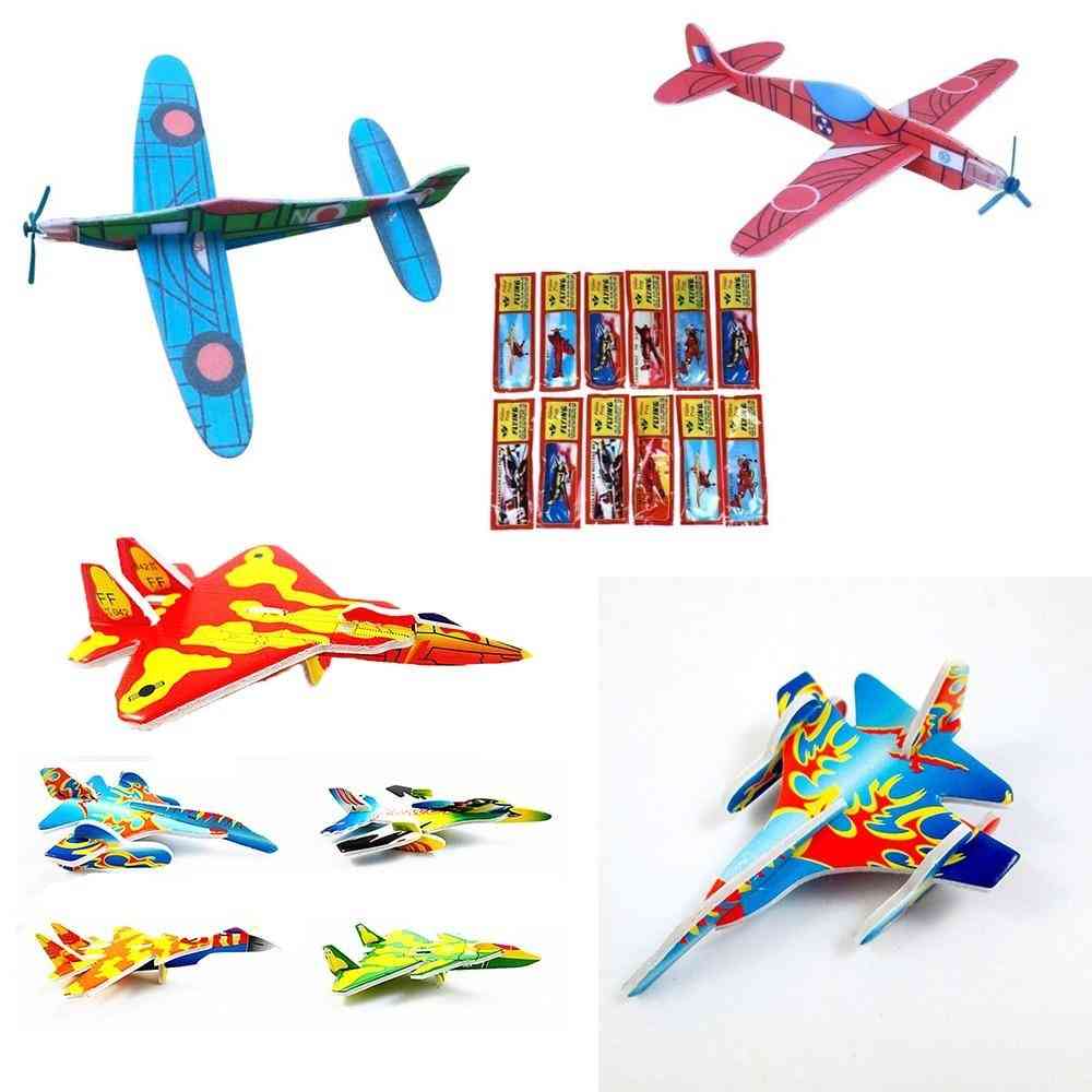 3d Diy Hand Throw Flying Glider Planes, Foam Aeroplane, Party Bag Fillers,s, Kids, Model Game