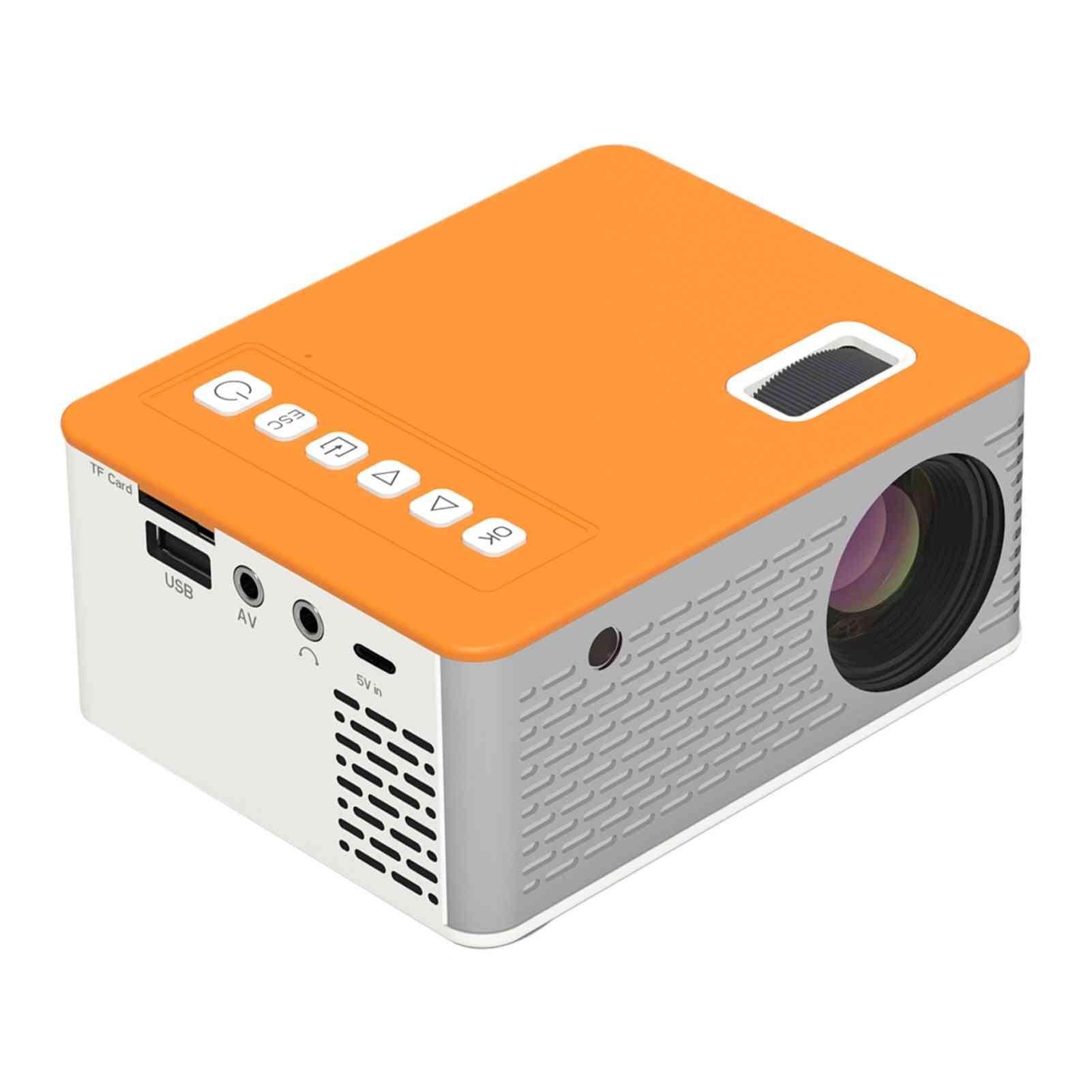 Mini bärbar videoprojektor led film hemmabio 110 tums skärm