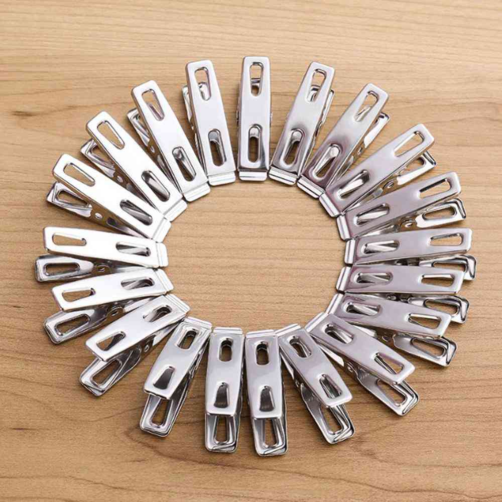 Antiskid Stainless Steel Drying Hanger Clothespins