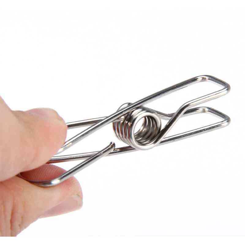Multifunktionelle clips i rustfrit stål tøjnåle pindeholdere