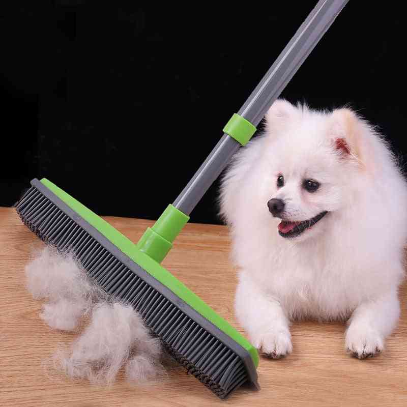 Grattoir à poussière pour balai à cheveux et brosse en caoutchouc pour animaux de compagnie