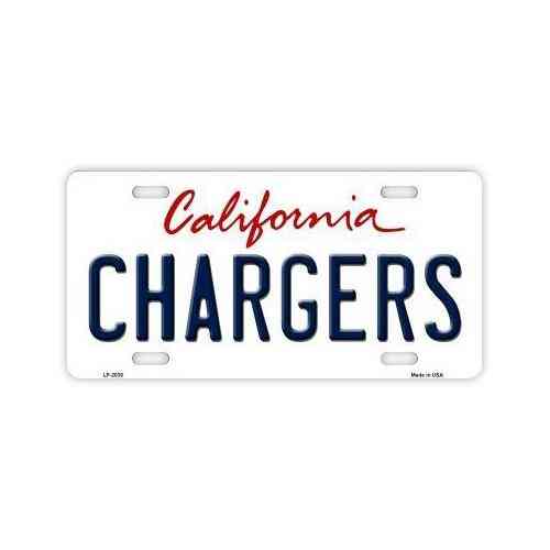 Aluminum License Plate Cover - San Diego Chargers