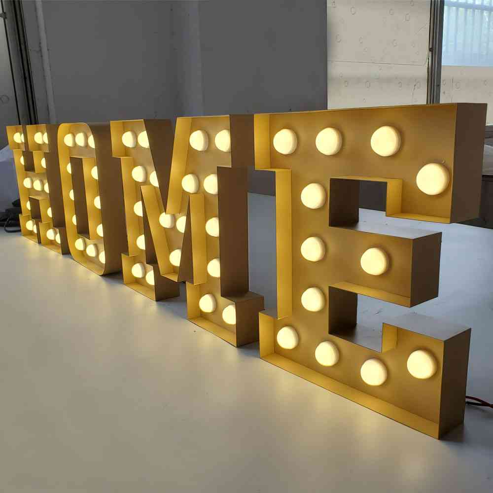 Popular Vintage Outdoor For Retail Marquee Letter Led Lights
