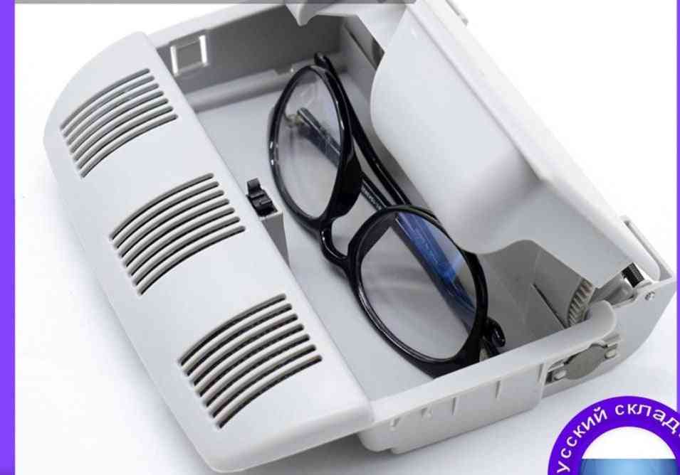 Car Sunglasses Storage Holder Box Glasses Case Clip