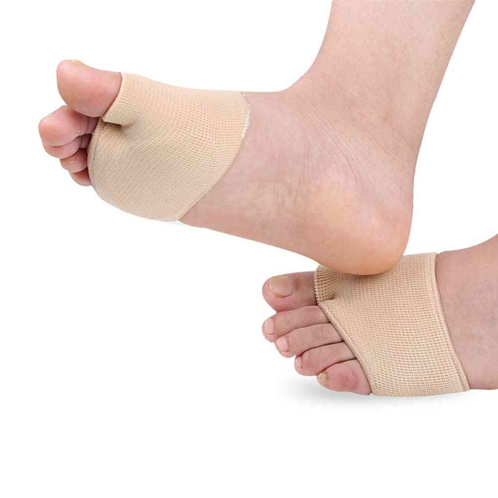 1 Pair Fabric Gel Metatarsal Ball Of Foot Insoles Pads Cushions Forefoot Pain Support