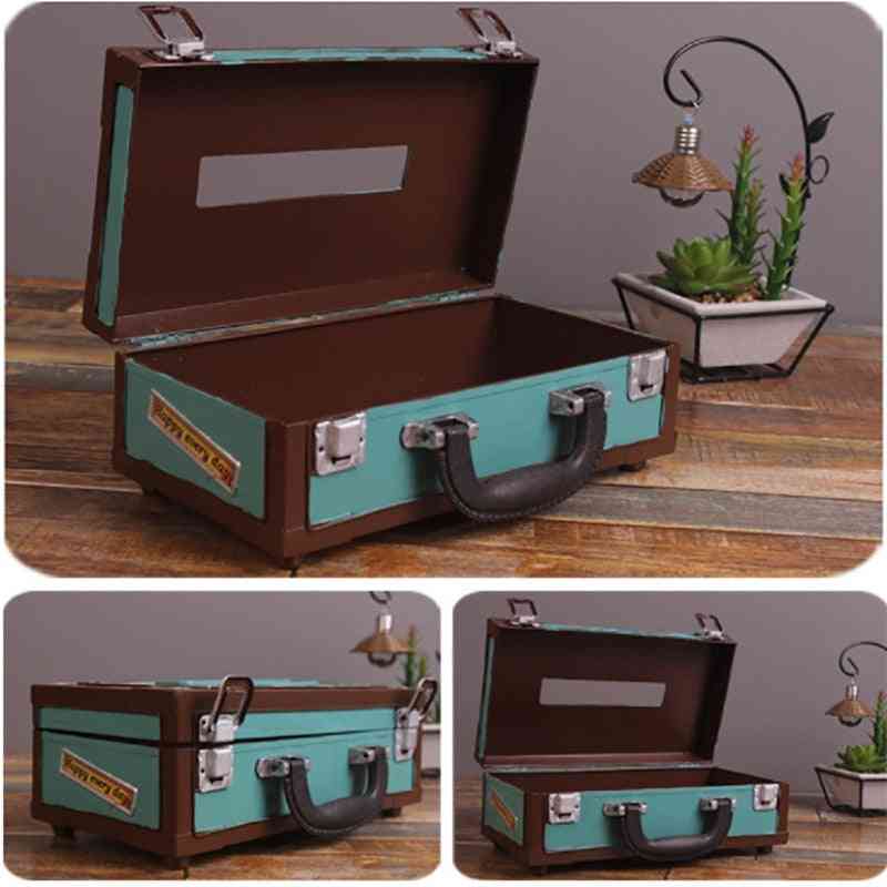 Retro Suitcase Shape Tissue, Napkin Storage Box