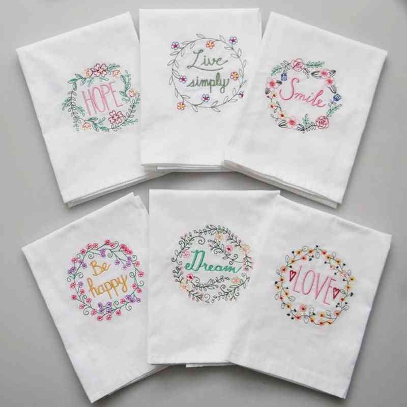 Embroidered Table Napkin Tea Towel For Wedding Party