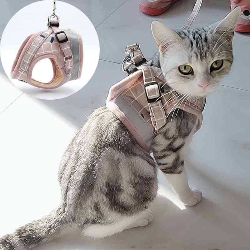 Fashion Plaid Cat Harnesses For Cats