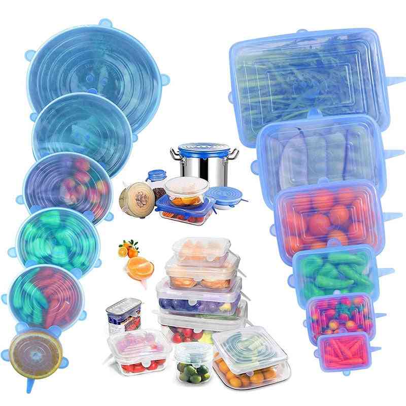 Silicone Stretch Lids 6 Pack Reusable Durable And Expendable