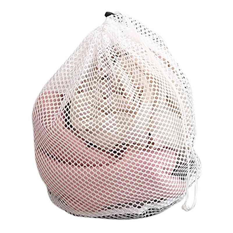 Large Washing Net Bags, Durable Fine Mesh Laundry Bag With Lockable Drawstring