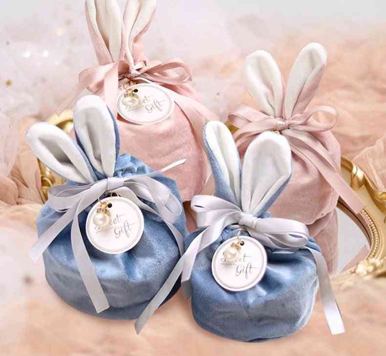 Cartoon- Rabbit Ears, Velvet Baking Candy Cookie, Packaging Bag
