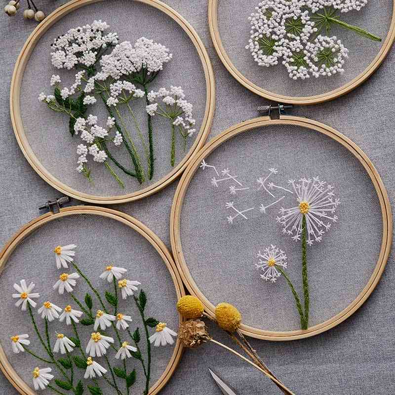 Embroidery Flower Painting- Cross Stitch Kit