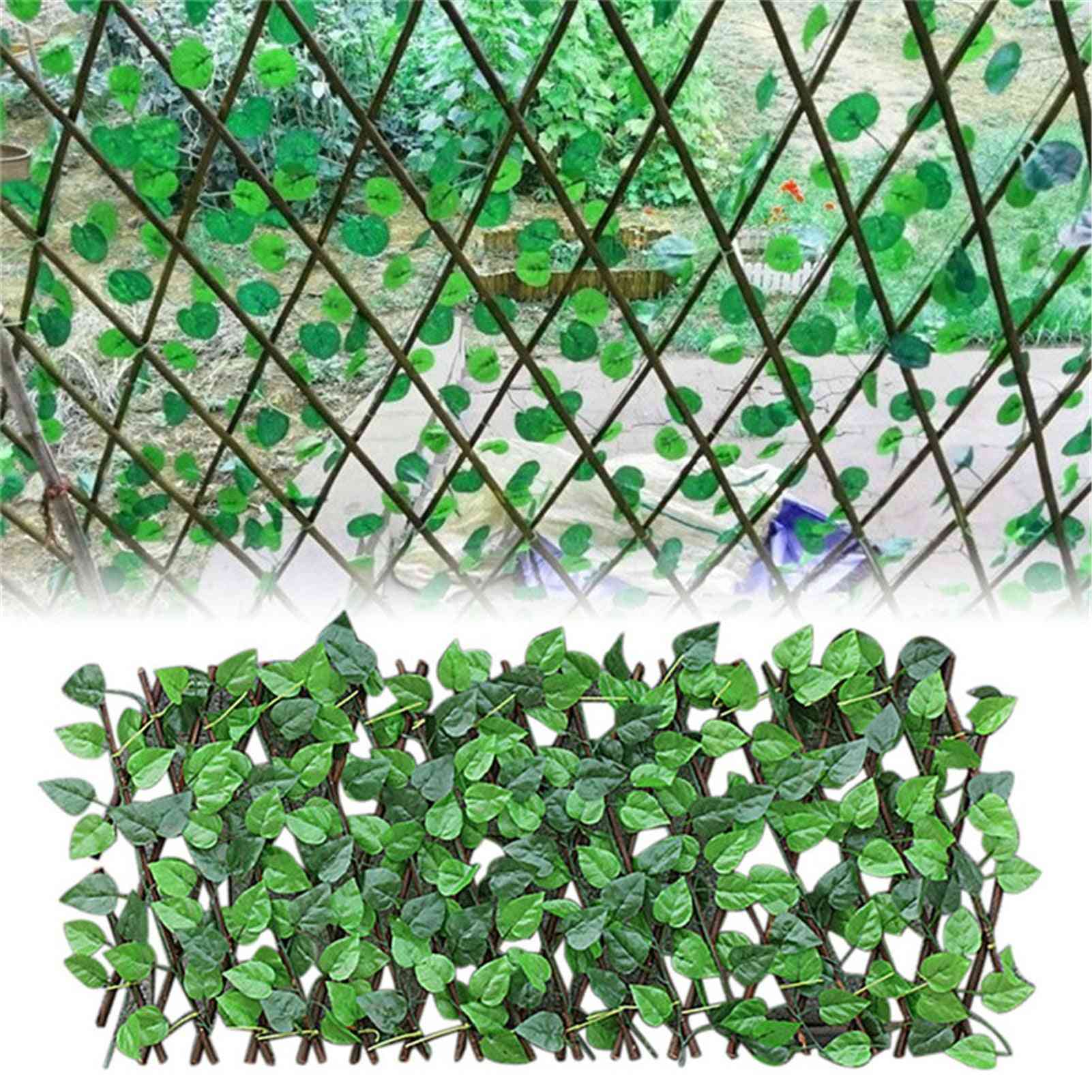 Artificial Garden- Expandable Apple Leaves Fence