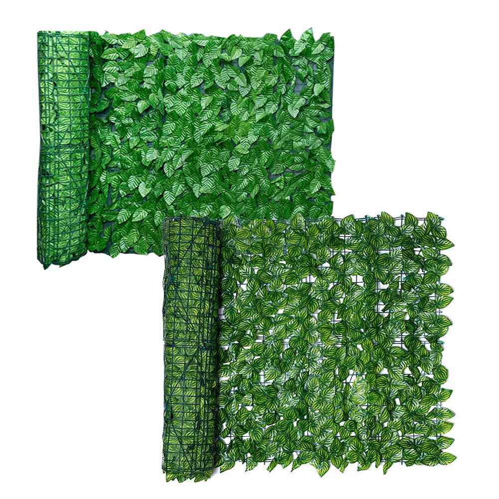 Garden Plant Fence- Artificial Leaf Screening Roll, Protected Wall, Landscaping Screen