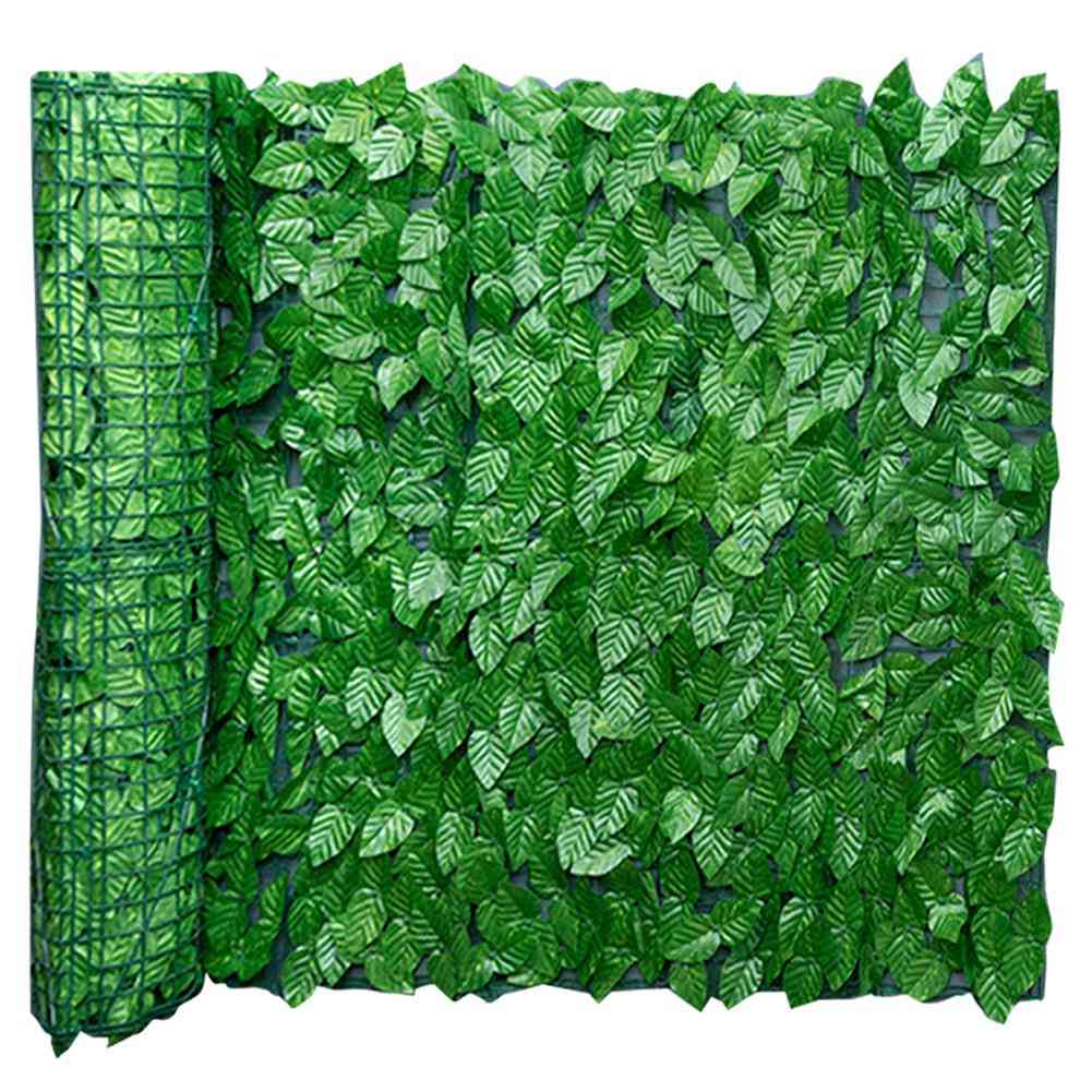 Garden Plant Fence- Artificial Leaf Screening Roll, Protected Wall, Landscaping Screen