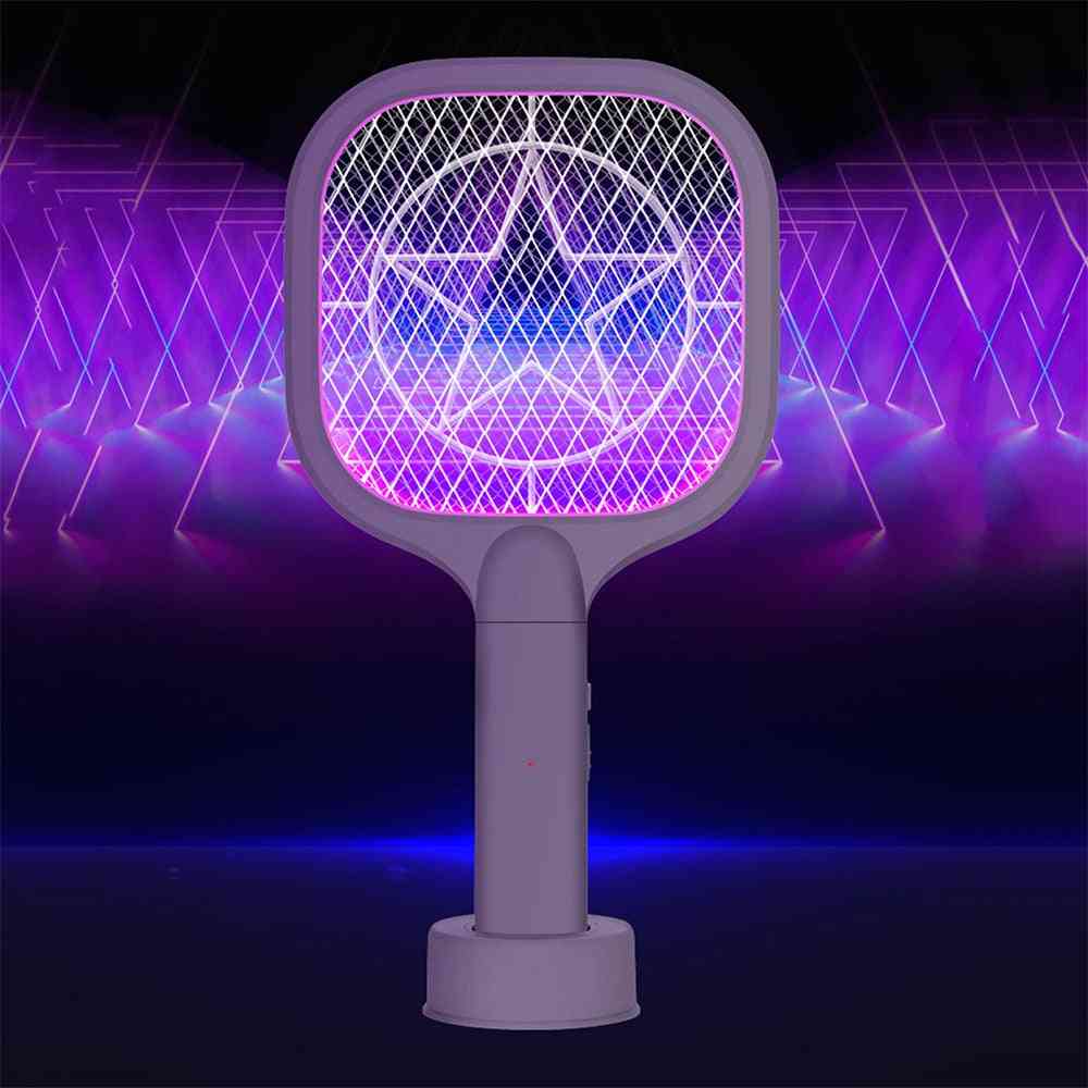Rechargeable Mosquito Swatter Kill Fly Trap, Bug Zapper Killer
