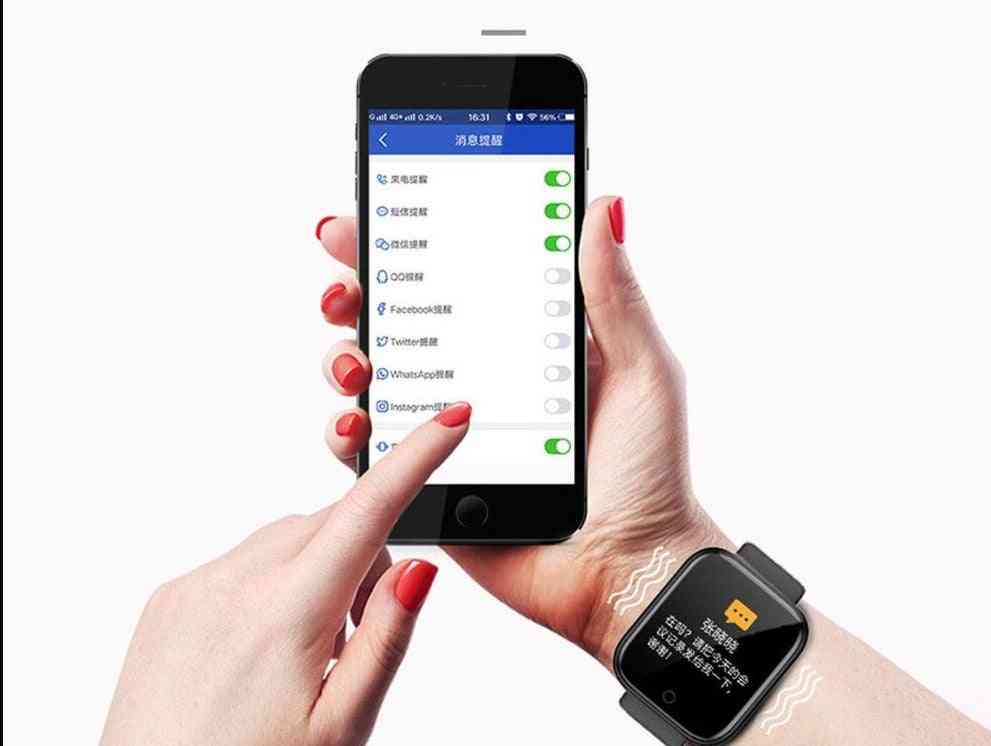 Smart Watches Tracker Blood Pressure Smartwatch Heart Rate Monitor Wireless Wristwatch