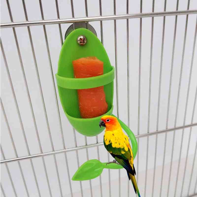 Parrot Feeder With Standing Rack Fruit Vegetable Holder