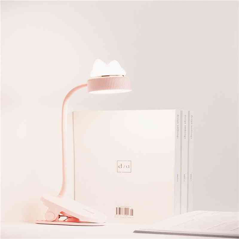 Led Desk Lamp, Usb Charging Folding Clip Light