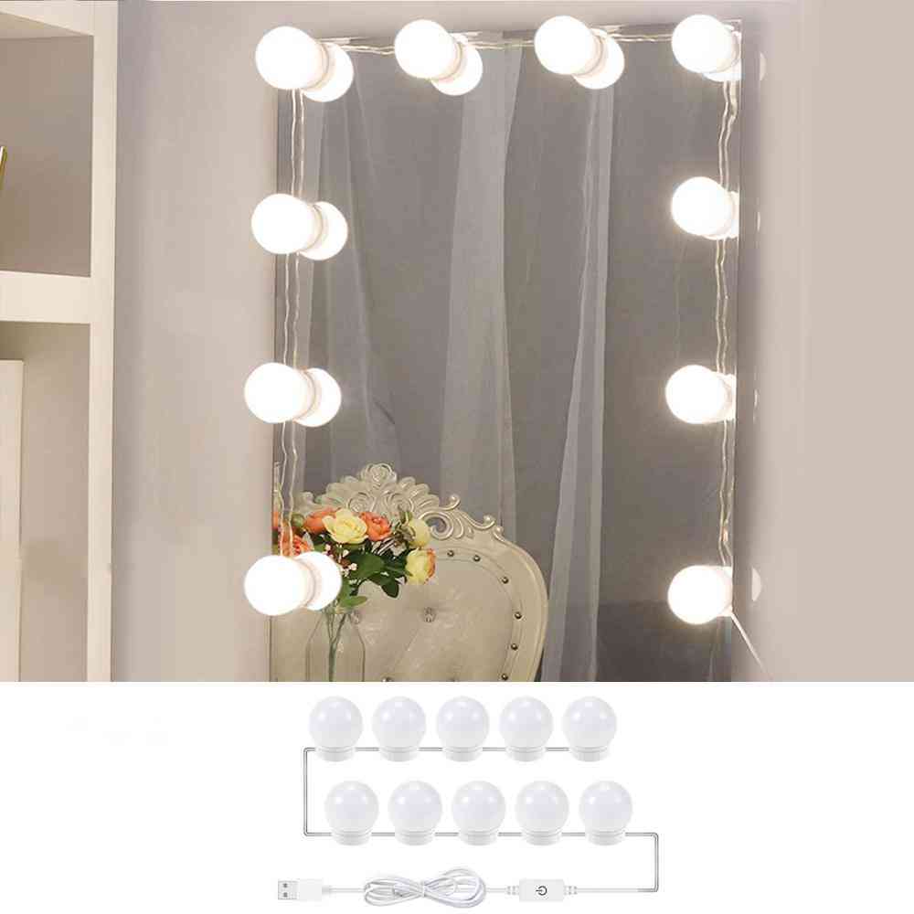 5v Stepless Dimmable Mirror Lamp Makeup Vanity Light /bulbs