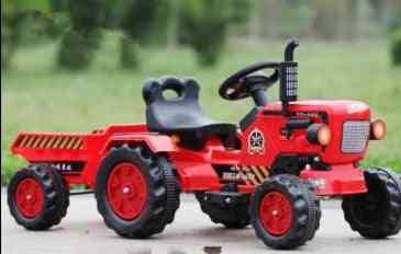 Traktor elektrisk barnvagn bil fyrhjuls terrängfordon barnleksak