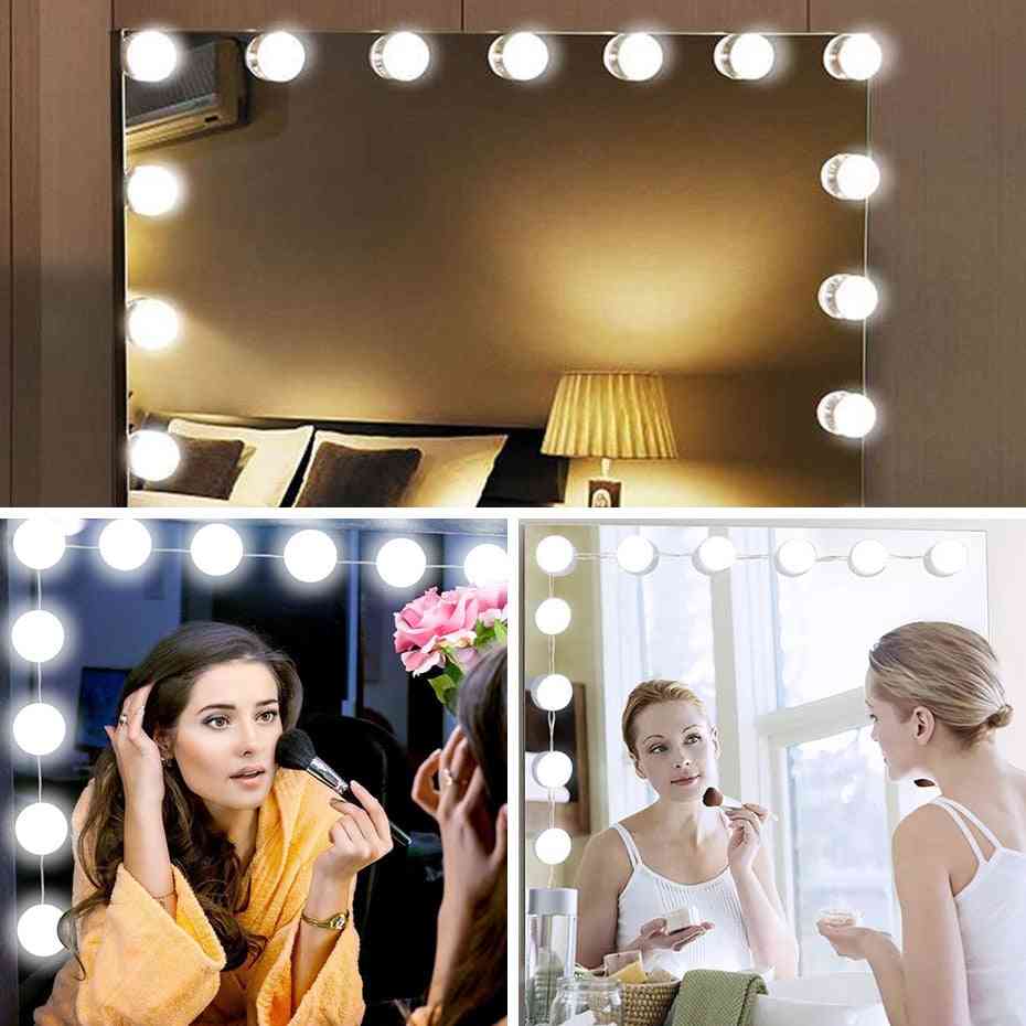 Usb- Power Supply, Makeup Mirror Vanity Led, Light Bulbs Lamp Kit