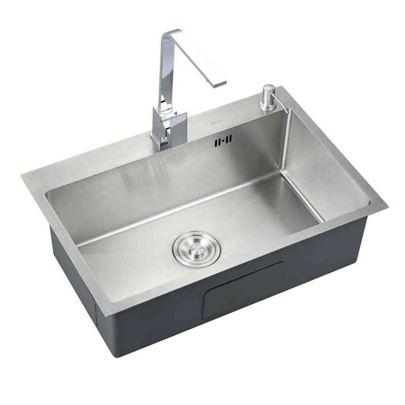 Stainless Steel Kitchen Sink Single Bowl Wash Basin