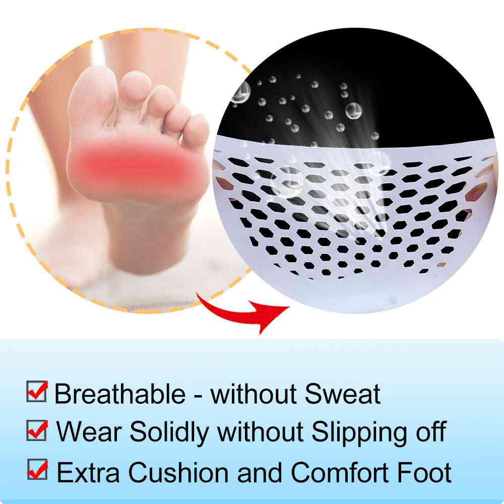 Soft Silicone Foot Cushions, Forefoot Pads For Feet, Callus Blisters Corn, Pain Relief, Reusable, Non-slip Toe Separators