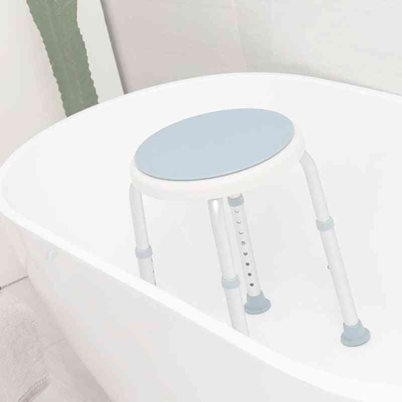 Adjustable Rotating Shower Chair Stool, Bathtub Seat Bench With Anti-slip Rubber Tips