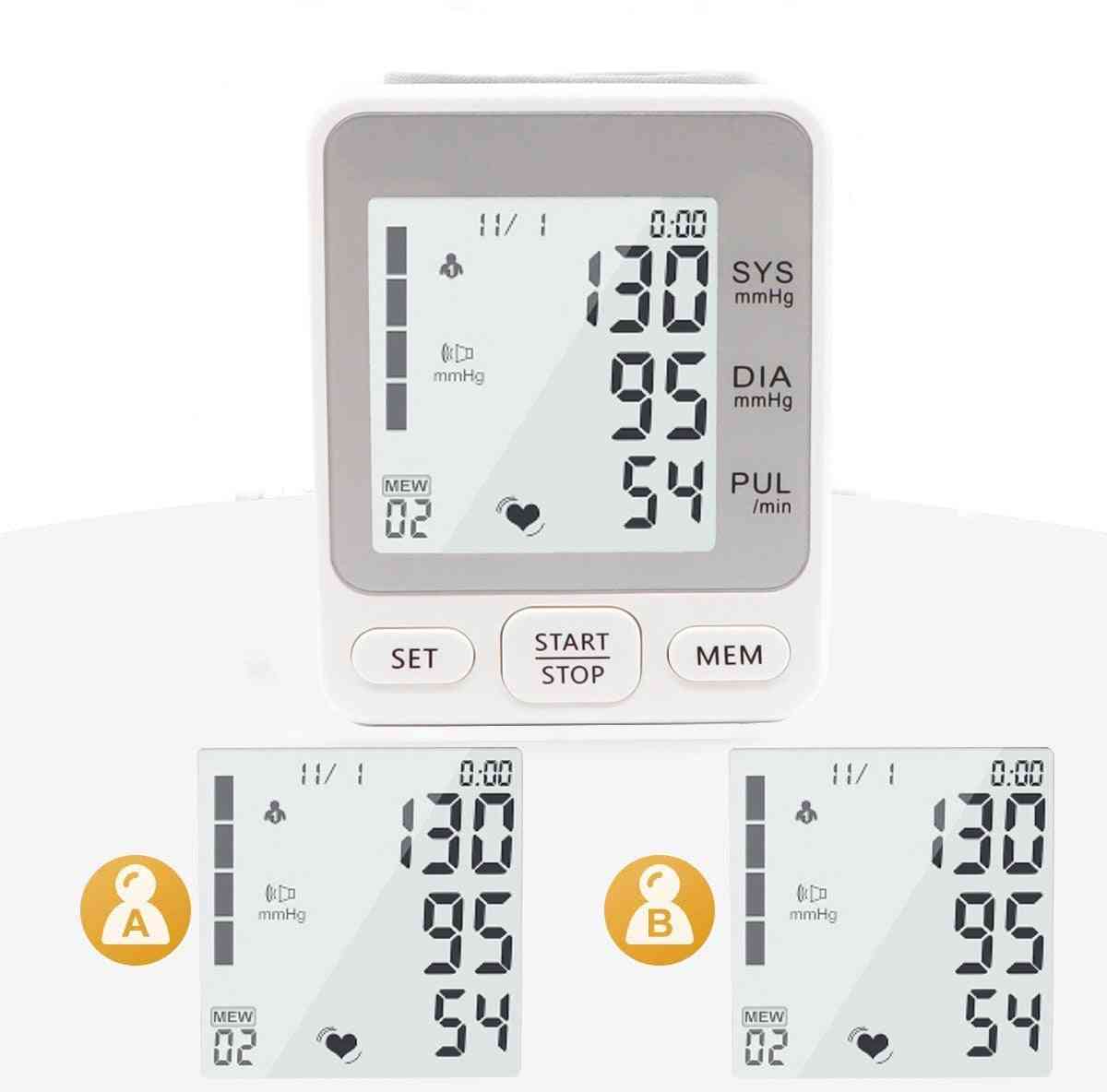 Usb Automatic- Tonometer Digital Wrist, Blood Pressure, Voice Monitor