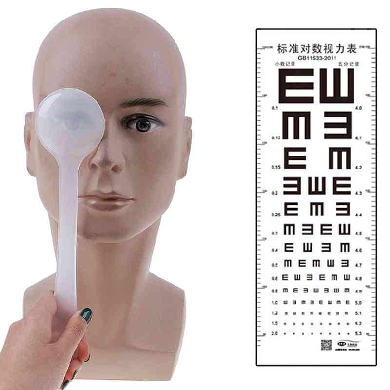 Professionell handhållen optometri skena ögonplatta