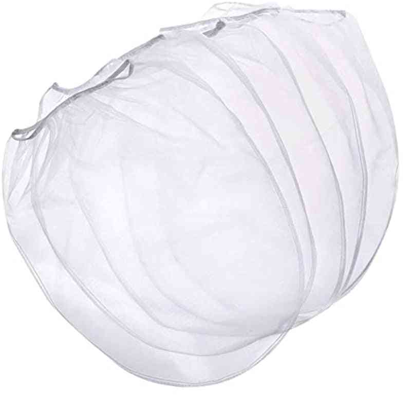 Malingsfilter med elastisk topåbning hvid finmasket filtrepose