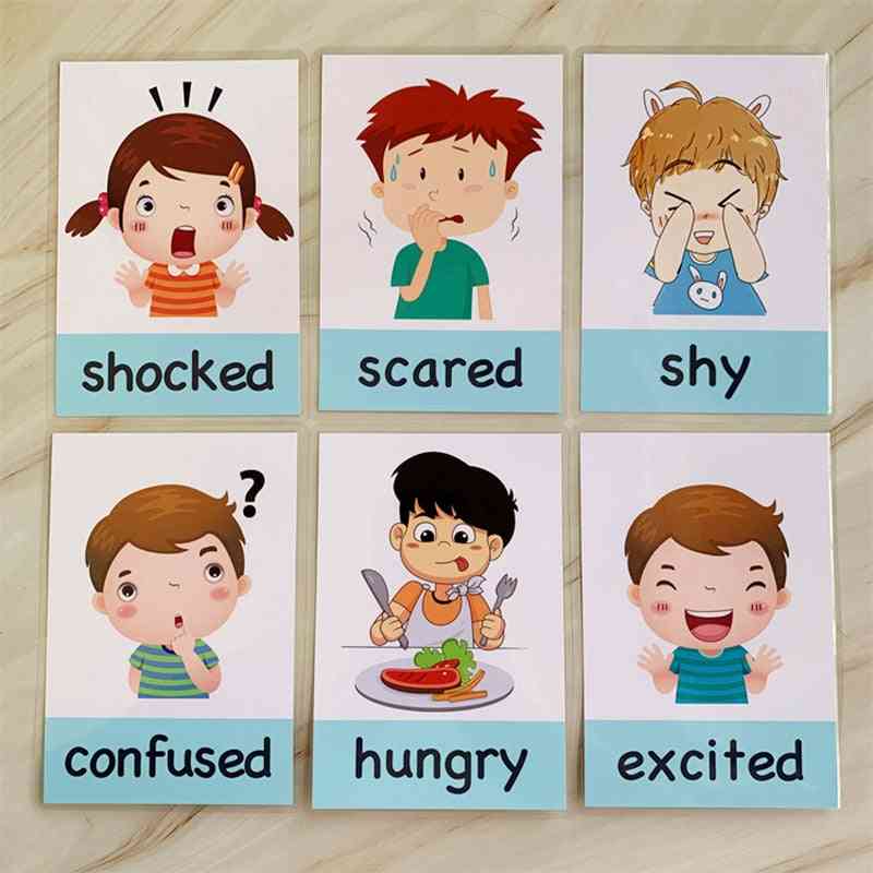 Cartoon- English Flash Montessori, Baby Emotion, Memory Exercise Game