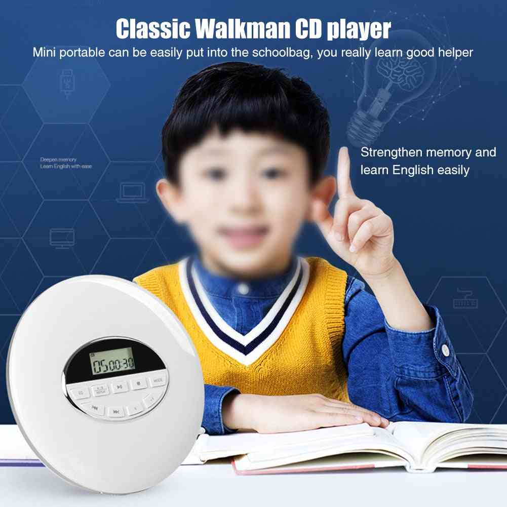 Kannettava CD-soitin bluetooth Walkman-soittimella LCD-näytöllä