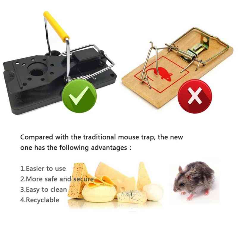 Egércsapda újrafelhasználható csapdák kis egerekhez, patkányfogó egerekhez