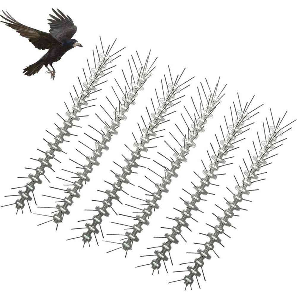 Bird Spikes Deterrent Anti Climb Wall Fence Bird-repeller Spike Strip Scarer