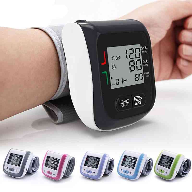 Medicinsk digital lcd blodtrycksmätare för handleden
