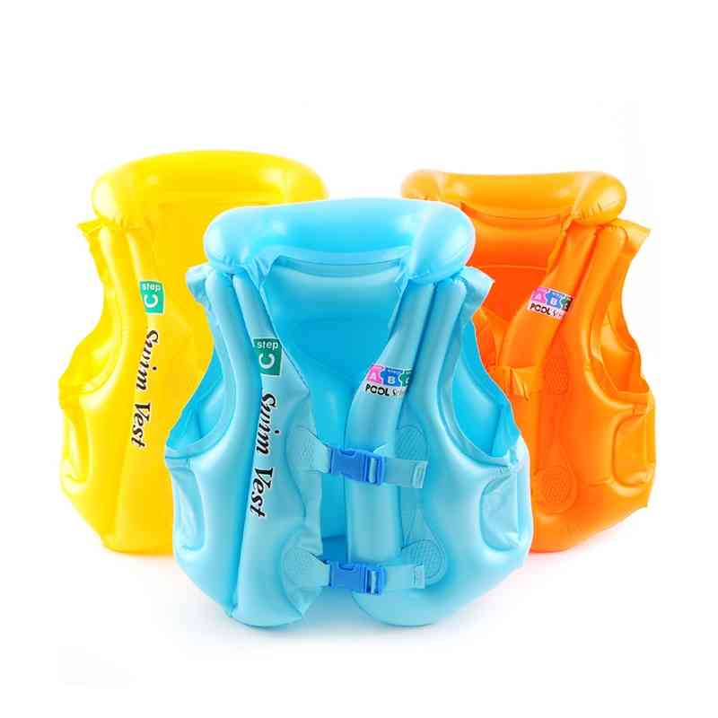 Pvc Float Inflatable Swimming Baby Life Jackets For Kids