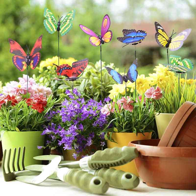 Trädgård trädgård planter nyckfulla fjärils insatser