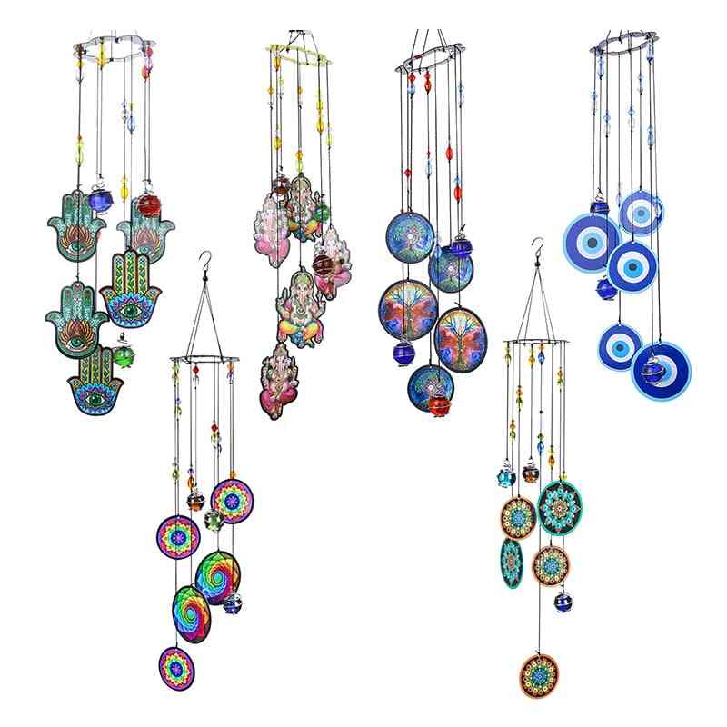 H&d 6 Styles Memorial Wind Chimes