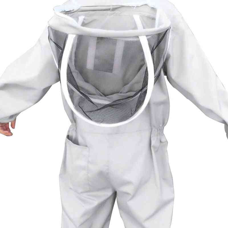 Full Body- Beekeeping Cotton, Veil Hood Hat, Anti-bee Protective Coat