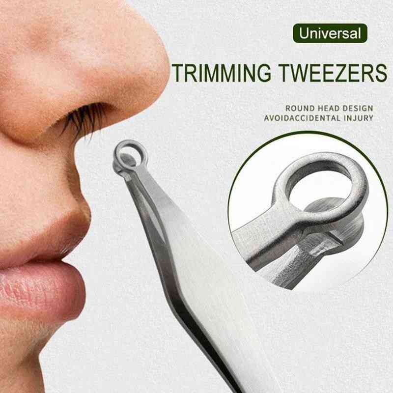 Universal Nose Hair Trimmer Tweezers Clippers