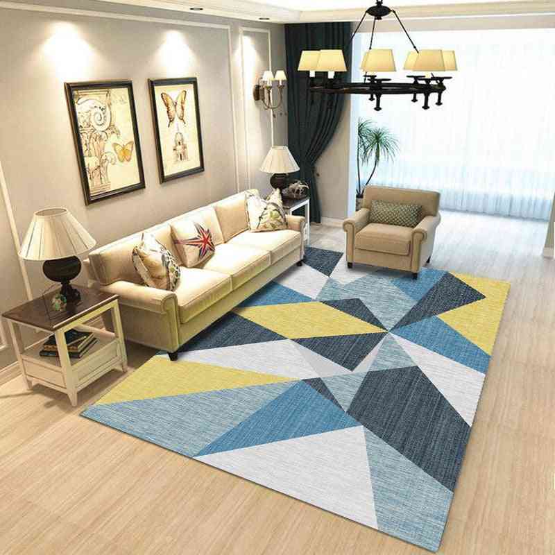 Geometric Carpet, Anti-slip Pattern Print Indoor Area Rugs