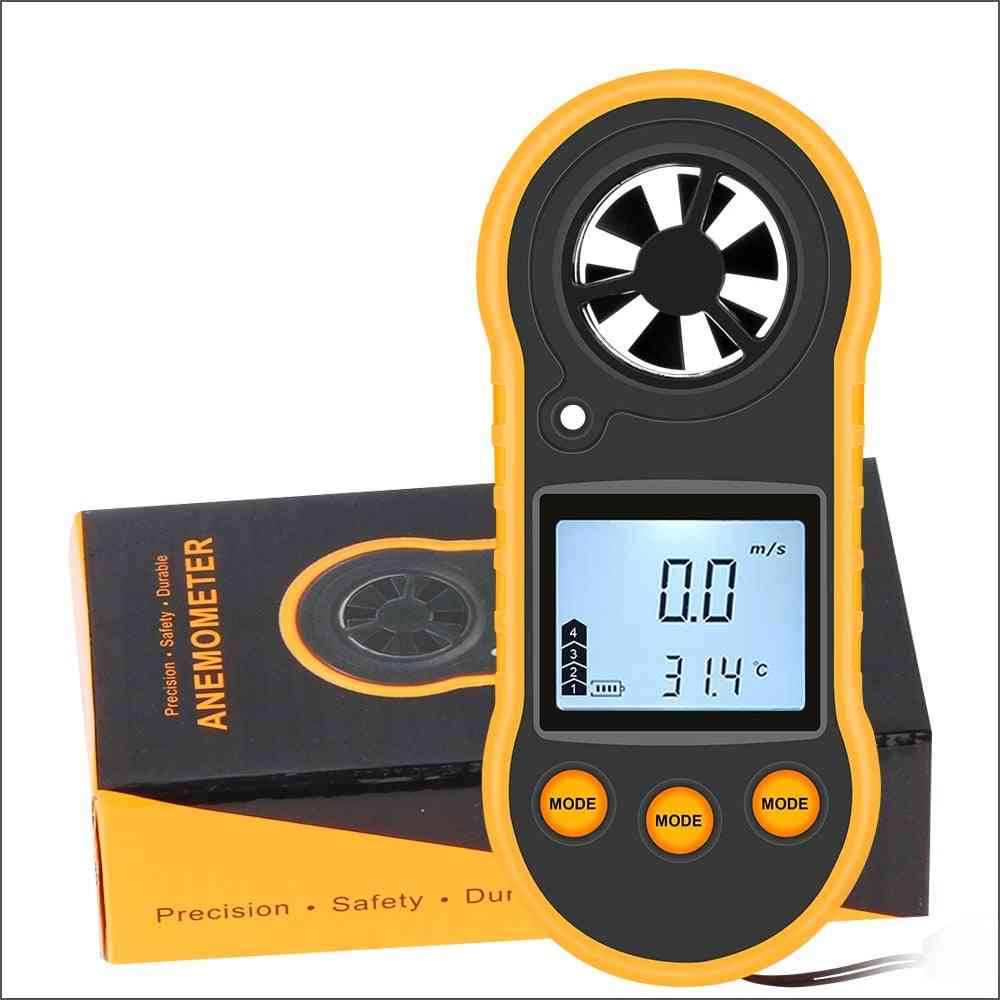 Portable- Digital Lcd, Wind Speed Meter, Anemometer Sensor