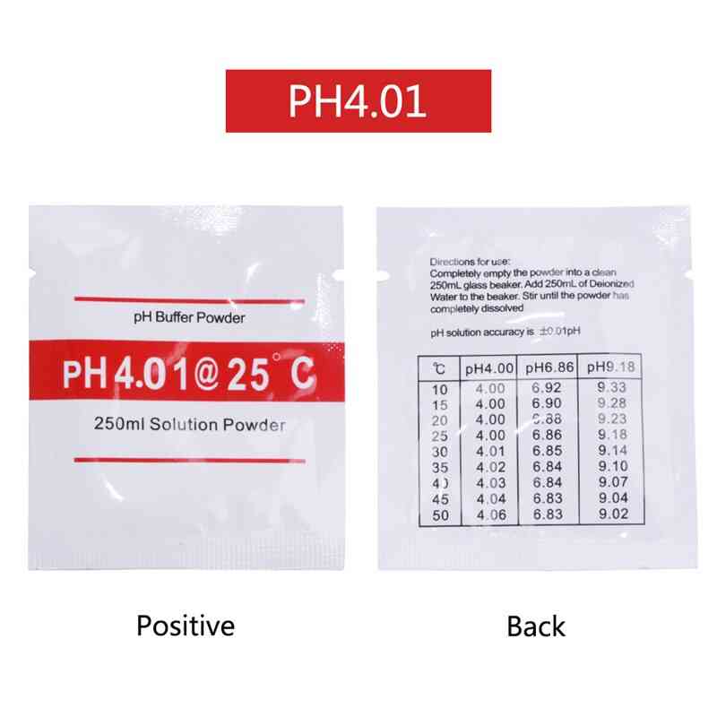 Kalibreringslösning för pH -buffertpulver.
