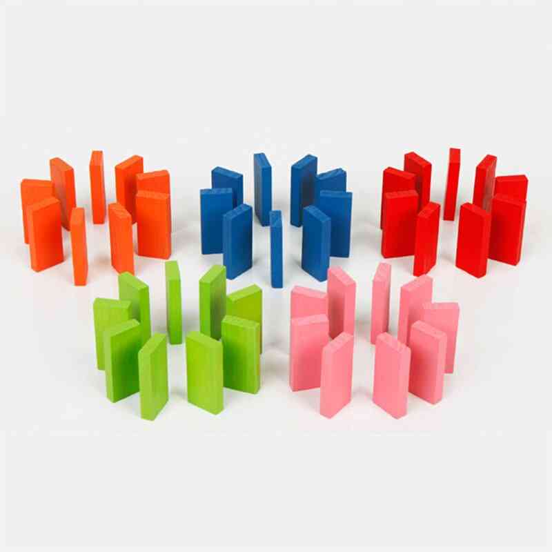 Rainbow Jigsaw Dominoes Montessori Educational Wood