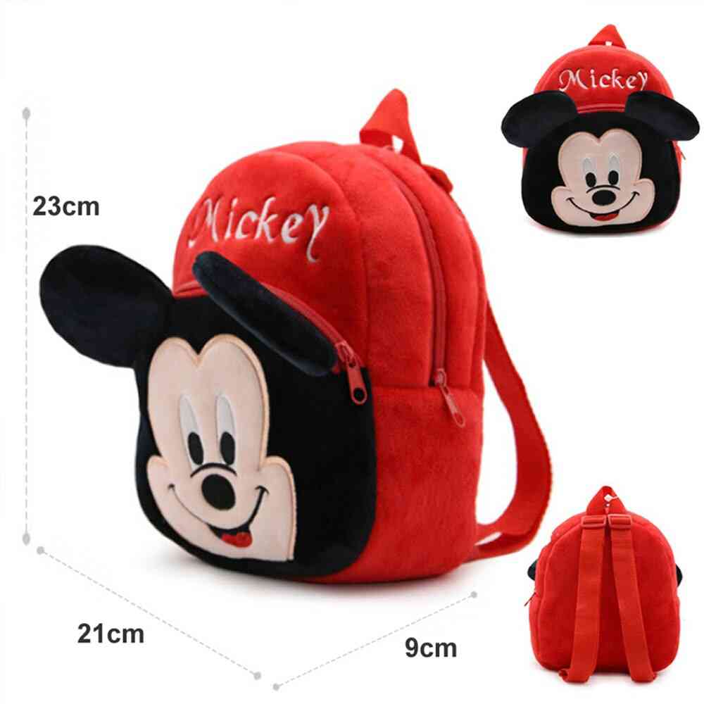 Disney Plush Backpack Cartoon Mickey Mouse Bag